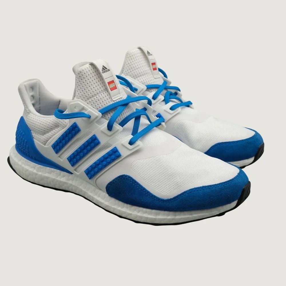 Adidas Ultraboost DNA x LEGO Mens White Blue Sneaker H67952 13 Running Shoe - Picture 1 of 13